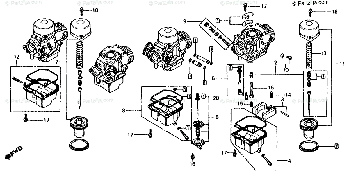 keihin cvk carburetor parts diagram